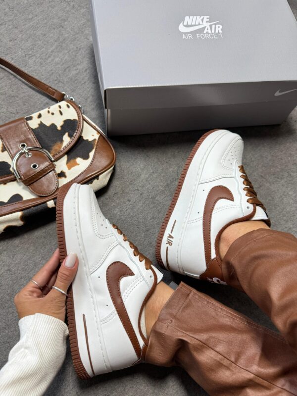 Tênis Air Force Luxo — Elegância Sofisticada no Branco Cacau - Imagem 2