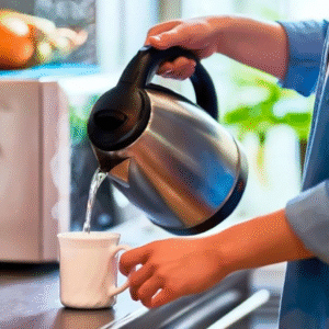 Chaleira Elétrica Térmica Bule Com Tampa Inox 1,8L