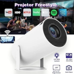 Projetor HY300 4k de 150 Polegadas WIFI TV BOX Android Celular Xbox PS PC