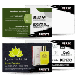 Cartões de Visita Simples Personalizados | Impressão Profissional