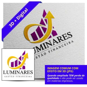 Criação de Logotipo Digital + 3D | Visual Impactante para Apresentação da Marca