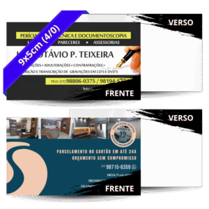Cartões de Visita Simples - 4/0