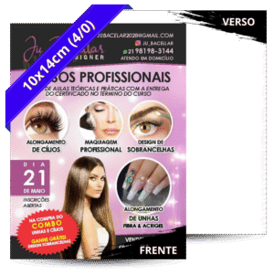 Panfletos (10x14cm) - 4/0