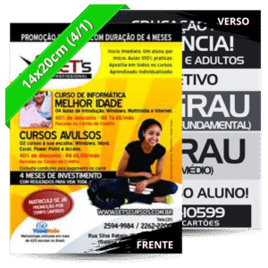 Panfletos (20x14cm) - 4/1