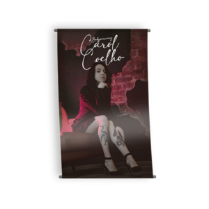 Banner em Lona com Tubete e Corda 40x60cm Verniz Total | Impressão Premium