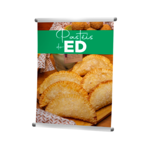 Banner em Lona com Tubete e Corda 40x60cm (sem verniz) | Impressão Profissional