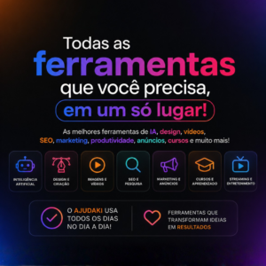Ferramentas Digitais, IA e Marketing | Ajudaki + CtrlIA